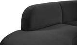 Rosa Velvet Three-Piece Sectional Sofa – Stylish Comfort for Modern Living Rooms and Spaces