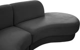 Rosa Velvet Three-Piece Sectional Sofa – Stylish Comfort for Modern Living Rooms and Spaces