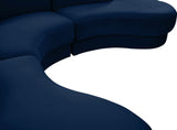 Rosa Velvet Three-Piece Sectional Sofa – Stylish Comfort for Modern Living Rooms and Spaces