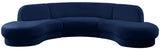 Rosa Velvet Three-Piece Sectional Sofa – Stylish Comfort for Modern Living Rooms and Spaces