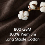 Antibacterial Spa-Like 8-Piece Bathroom Towel Set, Brown