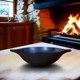 Cobalt Blue Wood Bowl