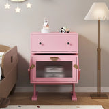 Modern Nightstand with Led Light Strips