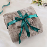 Solid Faux Fur Comforter Mini Set, Gray