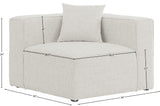 Cube Modular Corner Chair in Elegant Linen Fabric - Create Your Dream Seating Arrangement Today!