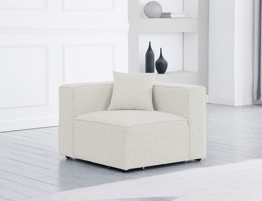 Cube Modular Corner Chair in Elegant Linen Fabric - Create Your Dream Seating Arrangement Today!