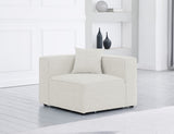 Cube Modular Corner Chair in Elegant Linen Fabric - Create Your Dream Seating Arrangement Today!