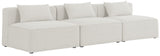 Cube Modular Sofa - Elegant Linen Textured Upholstery for Custom Comfort and Contemporary Style
