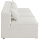 Cube Modular Sofa - Elegant Linen Textured Upholstery for Custom Comfort and Contemporary Style