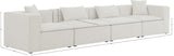 Cube Modular Sofa - Elegant Linen Textured Upholstery for Custom Comfort and Contemporary Style