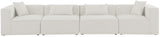 Cube Modular Sofa - Elegant Linen Textured Upholstery for Custom Comfort and Contemporary Style