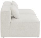 Cube Modular Sofa - Elegant Linen Textured Upholstery for Custom Comfort and Contemporary Style