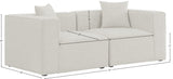 Cube Modular Sofa - Elegant Linen Textured Upholstery for Custom Comfort and Contemporary Style