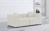Cube Modular Sofa - Elegant Linen Textured Upholstery for Custom Comfort and Contemporary Style