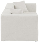 Cube Modular Sofa - Elegant Linen Textured Upholstery for Custom Comfort and Contemporary Style
