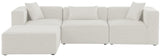 Cube Modular Sectional Sofa - Elegant Linen Textured Design for Customizable Comfort & Style