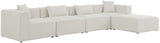 Cube Modular Sectional Sofa - Elegant Linen Textured Design for Customizable Comfort & Style