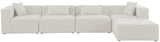 Cube Modular Sectional Sofa - Elegant Linen Textured Design for Customizable Comfort & Style