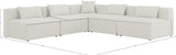 Cube Modular Sectional Sofa - Elegant Linen Textured Design for Customizable Comfort & Style