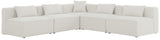 Cube Modular Sectional Sofa - Elegant Linen Textured Design for Customizable Comfort & Style
