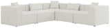 Cube Modular Sectional Sofa - Elegant Linen Textured Design for Customizable Comfort & Style