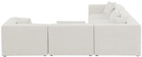 Cube Modular Sectional Sofa - Elegant Linen Textured Design for Customizable Comfort & Style
