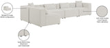 Cube Modular Sectional Sofa - Elegant Linen Textured Design for Customizable Comfort & Style