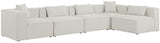 Cube Modular Sectional Sofa - Elegant Linen Textured Design for Customizable Comfort & Style