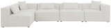 Cube Modular Sectional Sofa - Elegant Linen Textured Design for Customizable Comfort & Style