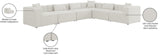 Cube Modular Sectional Sofa - Elegant Linen Textured Design for Customizable Comfort & Style