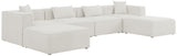 Cube Modular Sectional Sofa - Elegant Linen Textured Design for Customizable Comfort & Style