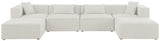 Cube Modular Sectional Sofa - Elegant Linen Textured Design for Customizable Comfort & Style