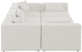 Cube Modular Sectional Sofa - Elegant Linen Textured Design for Customizable Comfort & Style