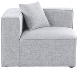 Cube Modular Corner Chair in Elegant Linen Fabric - Create Your Dream Seating Arrangement Today!