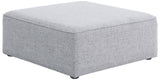 Cube Modular Ottoman with Elegant Linen Upholstery – Create Custom Seating Arrangements Effortlessly!