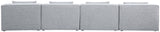 Cube Modular Sofa - Elegant Linen Textured Upholstery for Custom Comfort and Contemporary Style