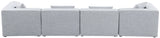 Cube Modular Sofa - Elegant Linen Textured Upholstery for Custom Comfort and Contemporary Style