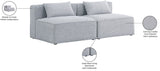 Cube Modular Sofa - Elegant Linen Textured Upholstery for Custom Comfort and Contemporary Style
