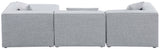 Cube Modular Sectional Sofa - Elegant Cream Linen Fabric with Customizable Configurations & Style