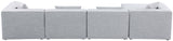 Cube Modular Sectional Sofa - Elegant Cream Linen Fabric with Customizable Configurations & Style
