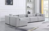 Cube Modular Sectional Sofa - Elegant Cream Linen Fabric with Customizable Configurations & Style
