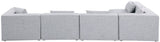Cube Modular Sectional Sofa - Elegant Cream Linen Fabric with Customizable Configurations & Style