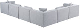 Cube Modular Sectional Sofa - Elegant Cream Linen Fabric with Customizable Configurations & Style