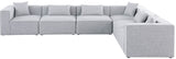 Cube Modular Sectional Sofa - Elegant Cream Linen Fabric with Customizable Configurations & Style