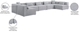 Cube Modular Sectional Sofa - Elegant Cream Linen Fabric with Customizable Configurations & Style
