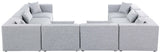 Cube Modular Sectional Sofa - Elegant Cream Linen Fabric with Customizable Configurations & Style