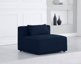 Cube Modular Armless Chair in Soft Cream - Stylish, Versatile Seating for Custom Configurations