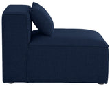 Cube Modular Armless Chair in Soft Cream - Stylish, Versatile Seating for Custom Configurations