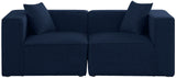 Cube Modular Sofa - Elegant Linen Textured Upholstery for Custom Comfort and Contemporary Style