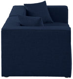 Cube Modular Sofa - Elegant Linen Textured Upholstery for Custom Comfort and Contemporary Style